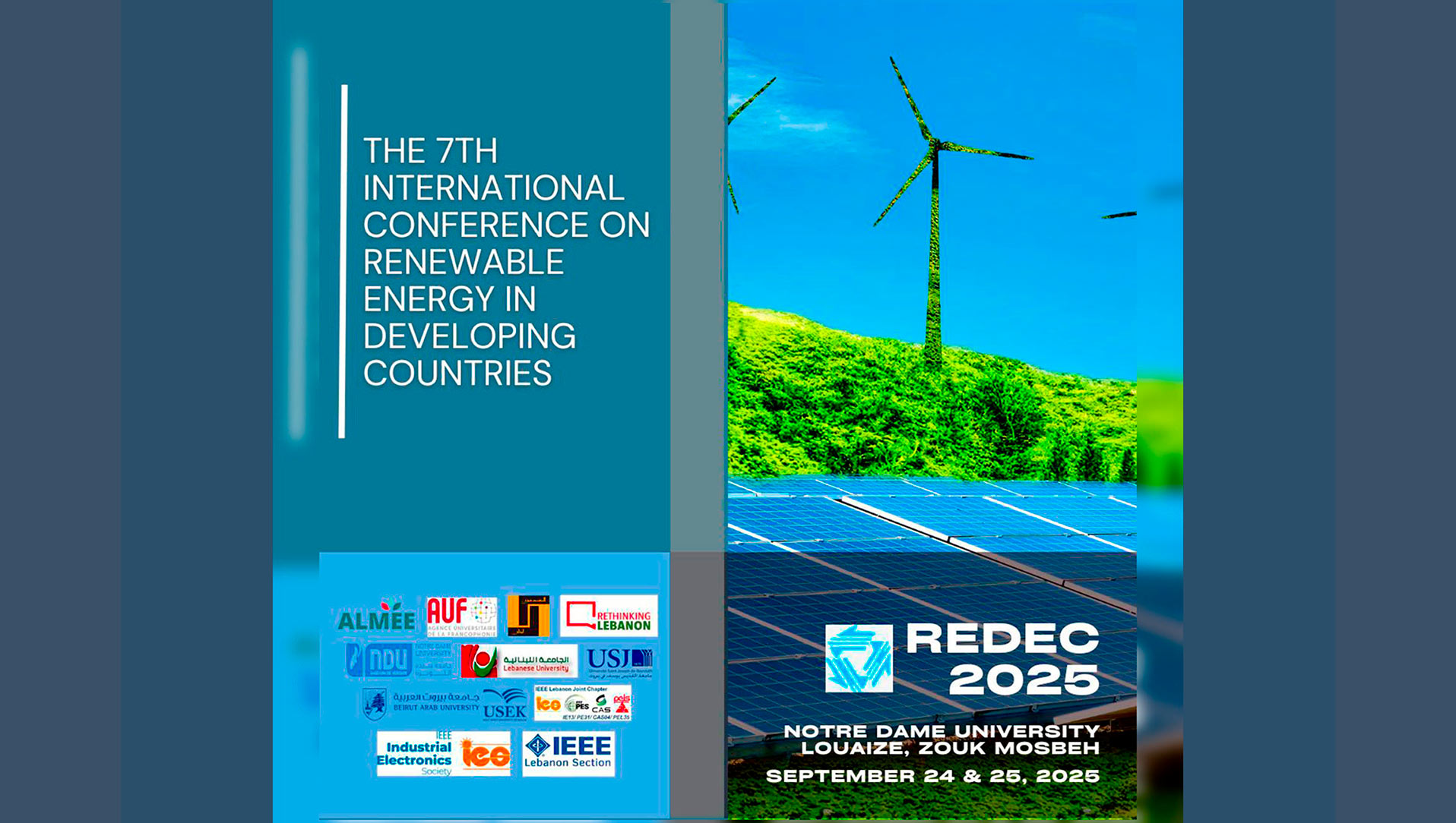 Poster of the REDEC 2025 International Conference on Renewable Energy in Developing Countries